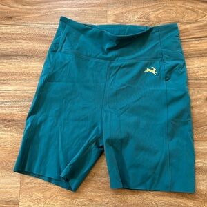 EUC Tracksmith Allston short tights - TEAL
